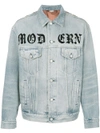 GUCCI Modern printed logo denim jacket,475024XR706
