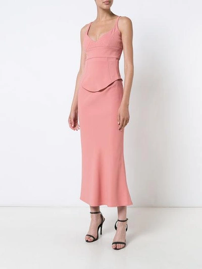 Shop Tome Flared Midi Skirt - Pink