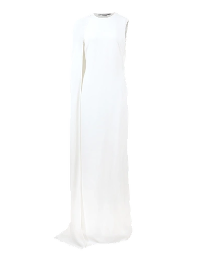 Shop Stella Mccartney Side Drape Gown In White