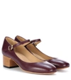Apc Victoria Leather Mary Jane Pumps In Lurguedy