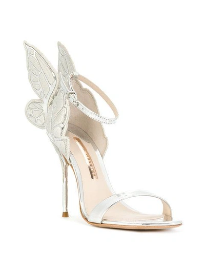 Shop Sophia Webster Butterfly Sandals In Metallic