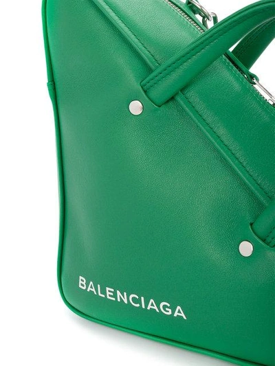 Shop Balenciaga Triangle Medium Duffle Bag - Green