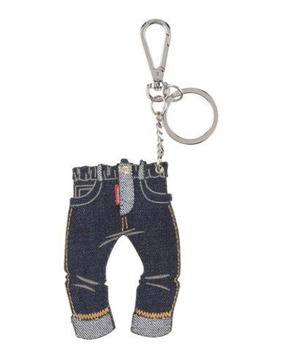 Shop Dsquared2 Key Rings In Blue