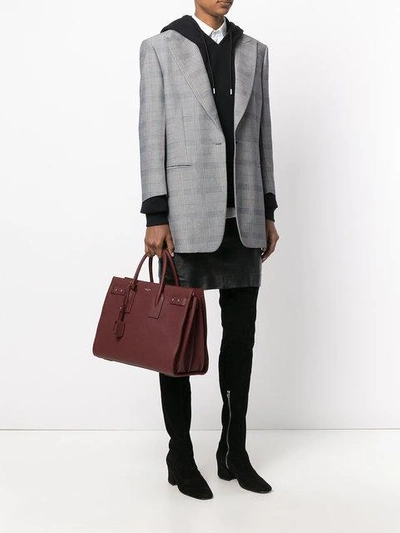 Saint Laurent Small Sac De Jour Souple Tote In Red