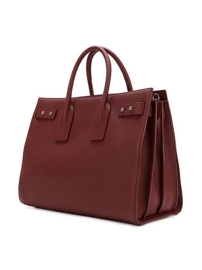 Saint Laurent Small Sac De Jour Souple Tote In Red