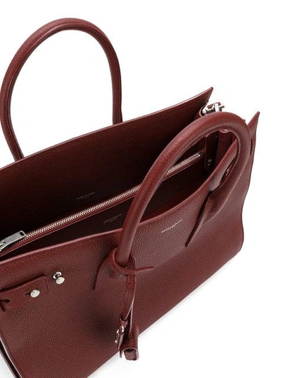 Saint Laurent Small Sac De Jour Souple Tote In Red