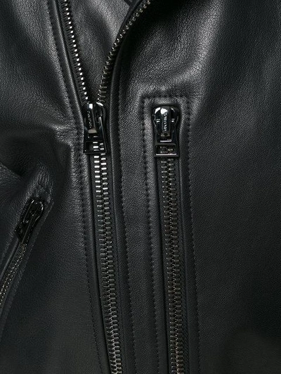 Shop Tom Ford Oversized Biker Jacket In Black