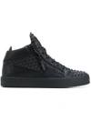 GIUSEPPE ZANOTTI Kriss hi-top sneakers,FOAMRUBBER100%