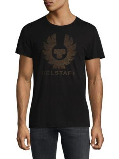 Shop Belstaff Coteland Cotton Tee In Black