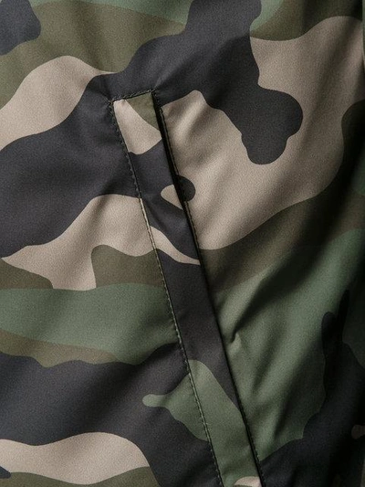 Shop Valentino Hooded Camouflage Jacket