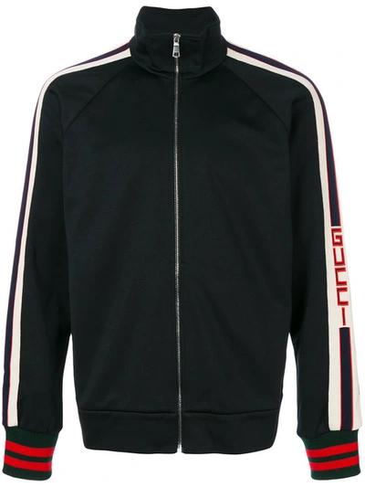 Shop Gucci Technical Gg Web Jacket