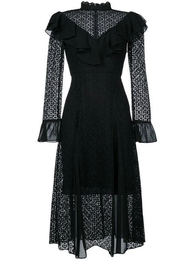 Shop Temperley London Prairie Lace Ruffle Dress