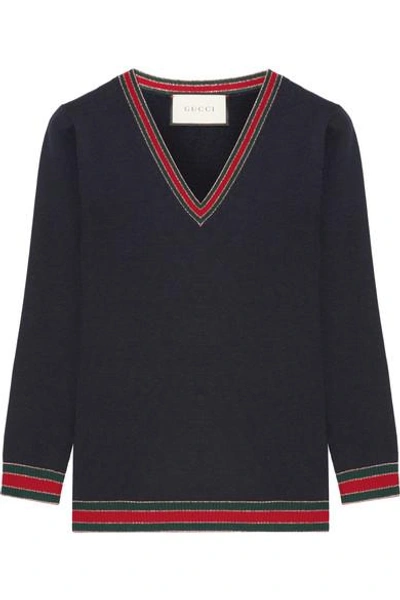 Shop Gucci Striped Wool Sweater