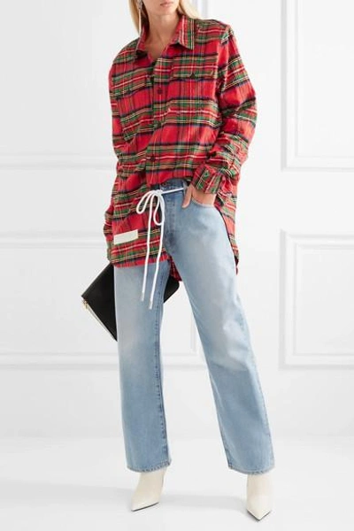 Shop Off-white Diag Printed Boyfriend Jeans