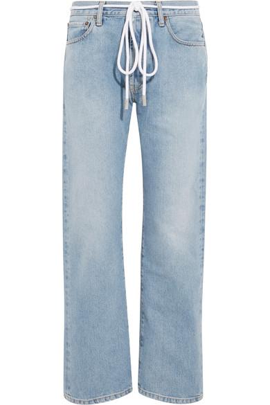 jeans with string belt