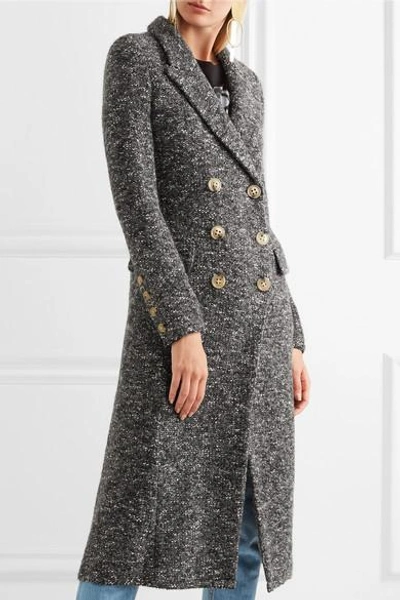 Shop Isabel Marant Étoile Overton Double-breasted Bouclé Coat