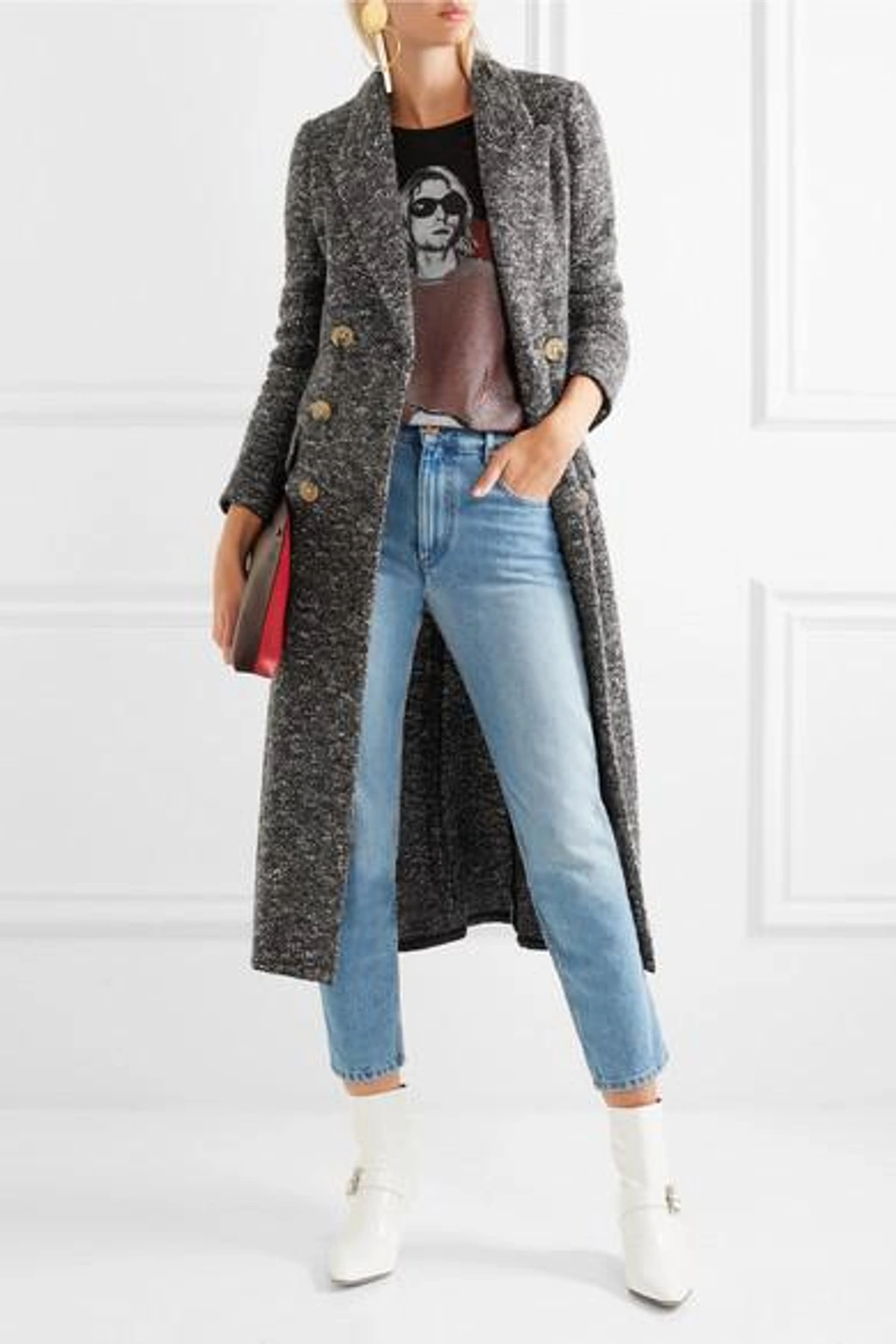 Isabel Marant Etoile Isabel Marant Etoile Grey Long Overton Coat In Green ModeSens