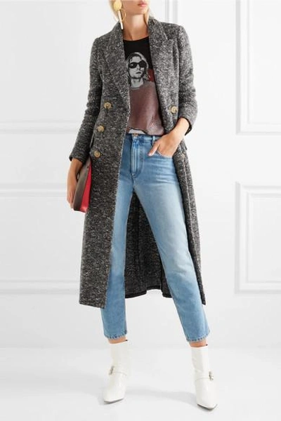 Shop Isabel Marant Étoile Overton Double-breasted Bouclé Coat