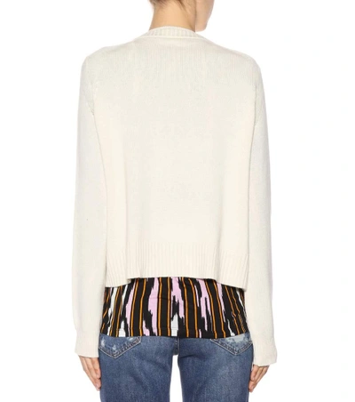 Shop Proenza Schouler Wool, Silk And Cashmere Sweater In Off White