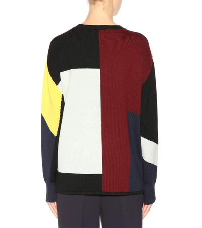 Shop Victoria Victoria Beckham Wool Sweater In Multicoloured