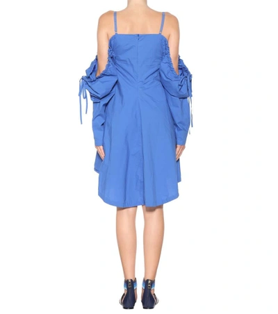 Shop Jw Anderson Cotton Dress In Blue