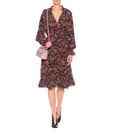 Shop Dolce & Gabbana Printed Silk Dress