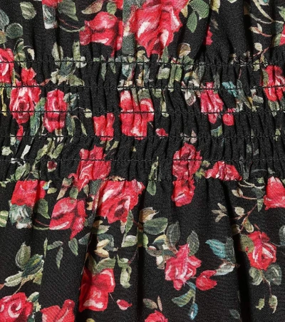 Shop Dolce & Gabbana Printed Silk Dress