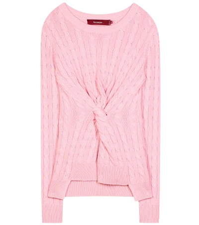 Sies Marjan Zoe-twist Cotton Sweater In Pekpe