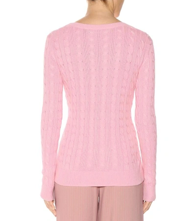 Shop Sies Marjan Zoe-twist Cotton Sweater In Pekpe