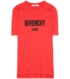 GIVENCHY Printed distressed cotton T-shirt