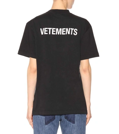Shop Vetements Printed Cotton Shirt In Llack Priet
