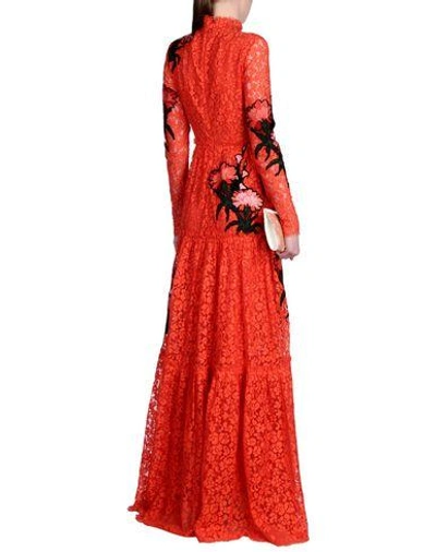 Shop Erdem Long Dress In Red