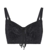 DOLCE & GABBANA LACE CROP TOP,P00275393