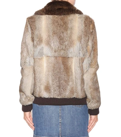Shop Apc Fur Jacket In Leige
