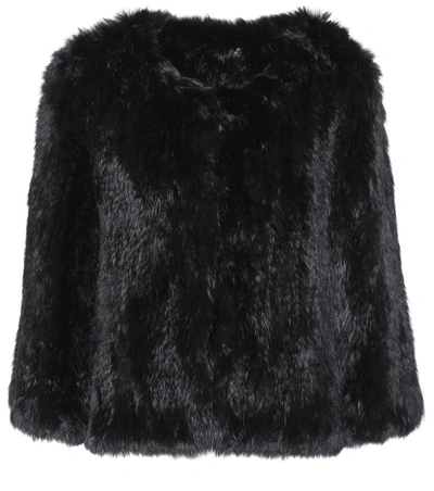 Yves Salomon Fur Jacket In Black