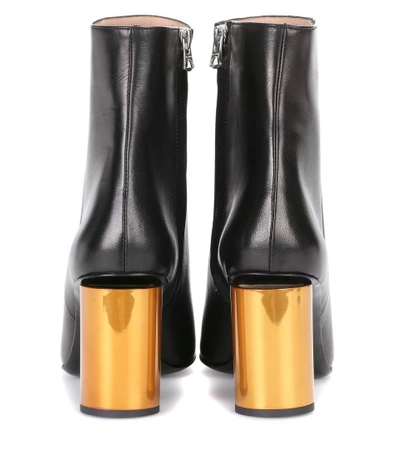 Shop Acne Studios Allis Leather Ankle Boots In Llack
