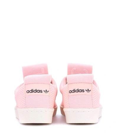 Shop Adidas Originals Superstar Slip-on Sneakers In Pink