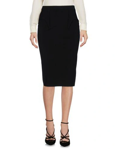 Shop Givenchy Knee Length Skirts In Black