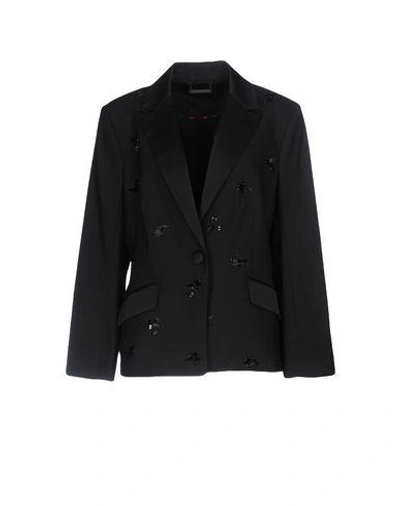 Shop Diane Von Furstenberg Blazer In Black