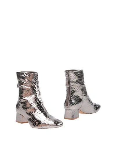 Alexandre Birman Ankle Boots In Silver