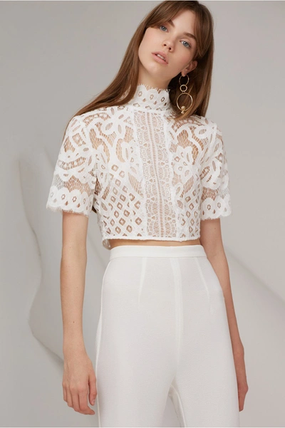 Keepsake Bridges Lace Top In Ivory