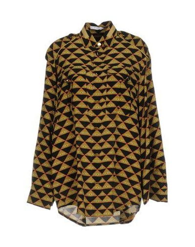 Shop Givenchy Patterned Shirts & Blouses In Black