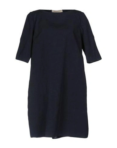 Marni Short Dress In Dark Blue