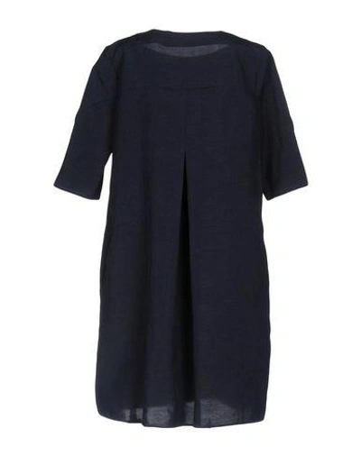 Shop Marni Short Dress In Dark Blue