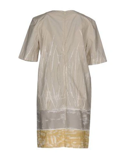 Shop Marni Short Dress In Beige