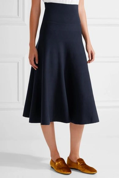 Shop The Row Alessia Stretch Wool-blend Midi Skirt
