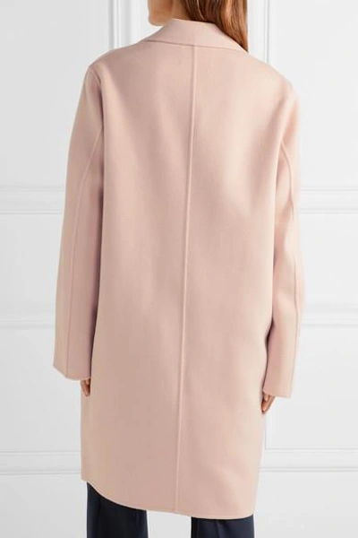 Shop Acne Studios Landi Oversized Wool And Cashmere-blend Coat In Pastel Pink