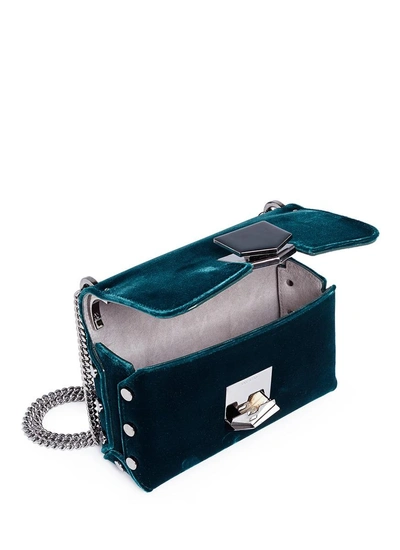 Shop Jimmy Choo 'lockett Petite' Stud Velvet Crossbody Bag