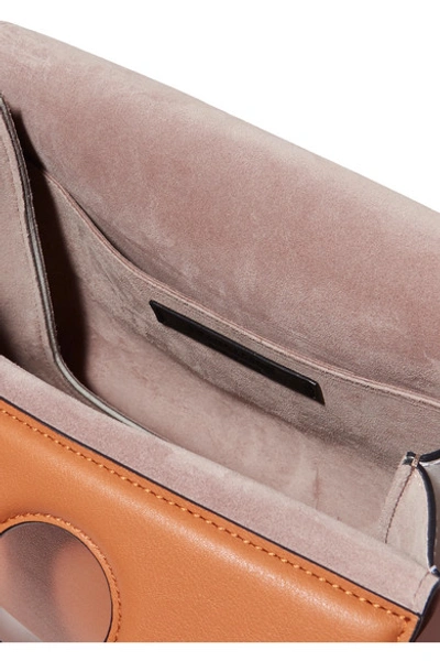 Shop Jw Anderson Pierce Medium Color-block Leather Shoulder Bag