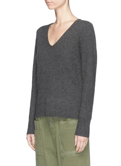 Shop James Perse Cashmere Thermal Stitch Knit Sweater